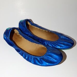 Tieks Sapphire Blue Ballet Leather Flats Size 9